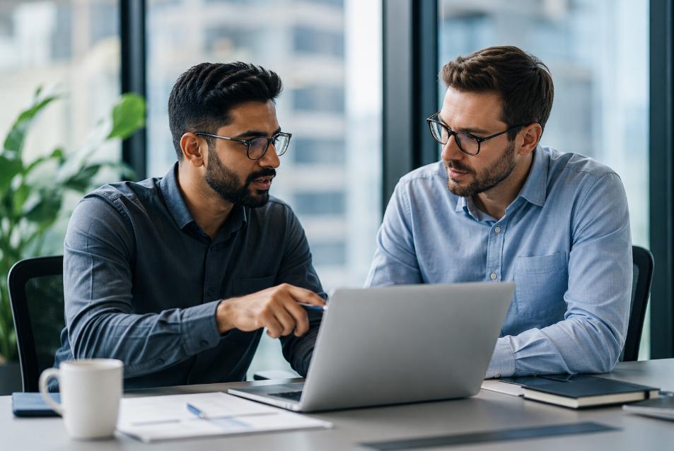 Enterprise team planning an AI transformation from idea to production